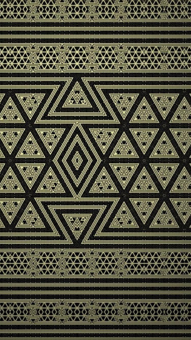 Geometric Bronze Pattern iPhone 6 Wallpaper / iPod Wallpaper HD