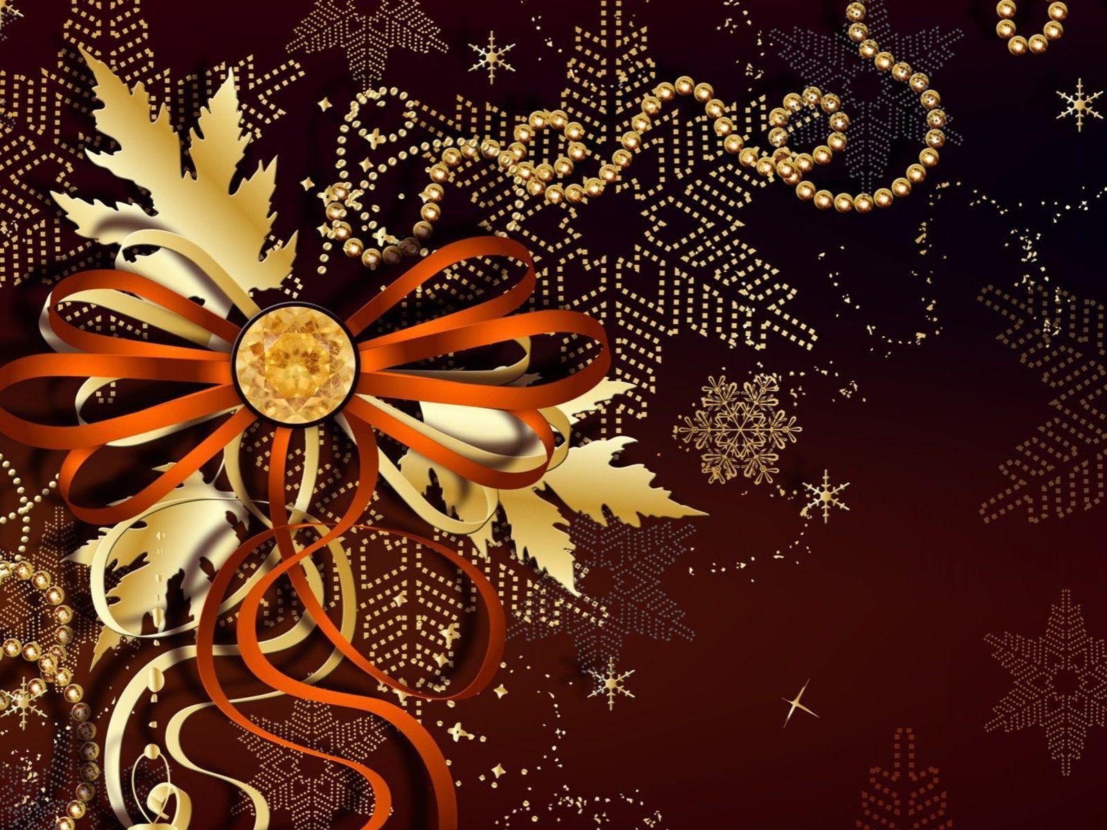 Holiday bronze wallpaper. PC