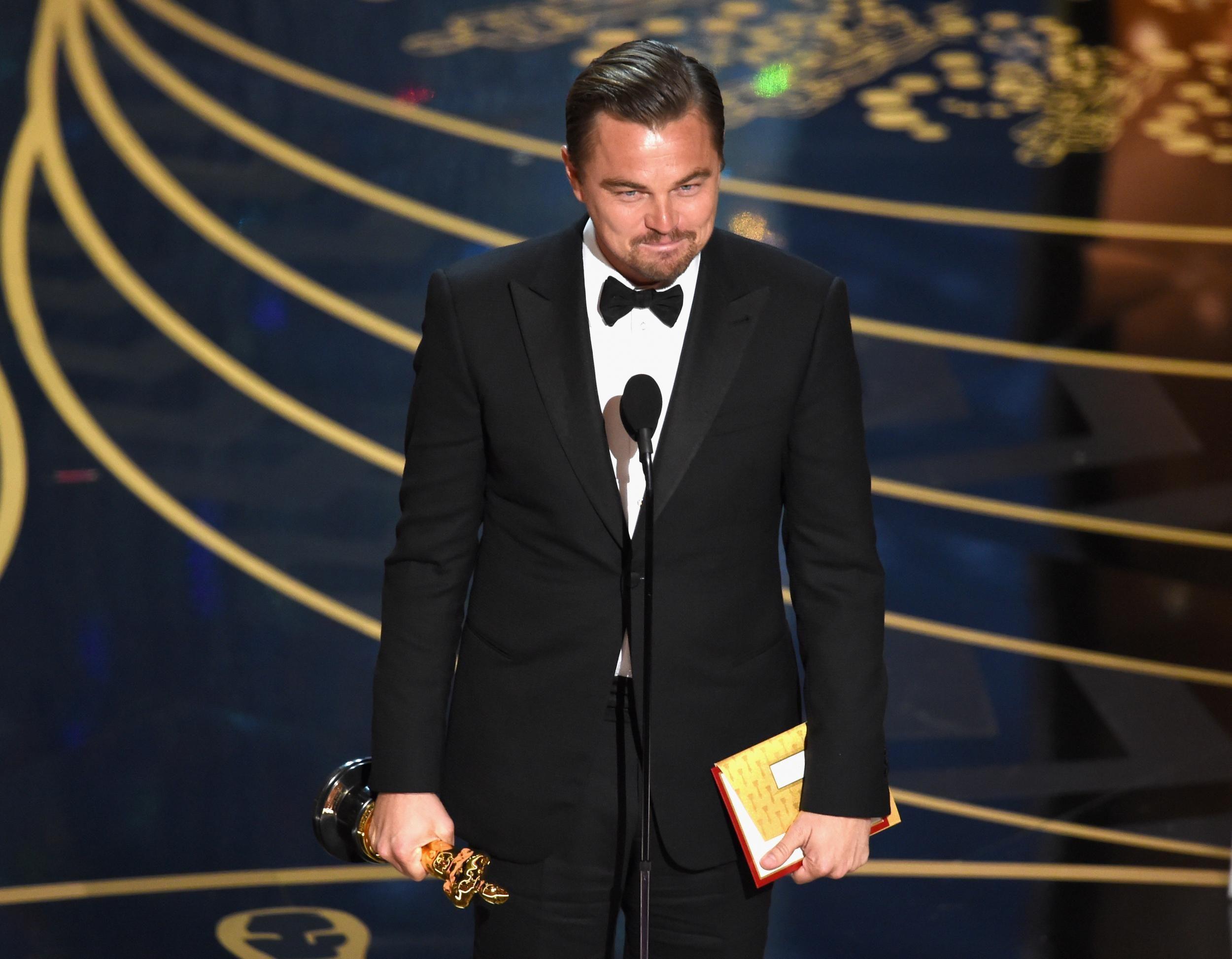 Leonardo DiCaprio Wallpaper in Oscar Ceremony