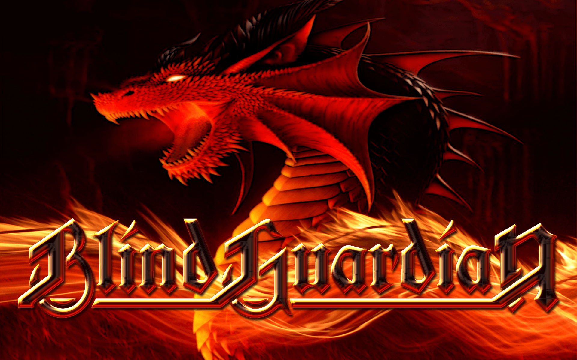 BLIND GUARDIAN heavy metal album cover fantasy dragon dragons f