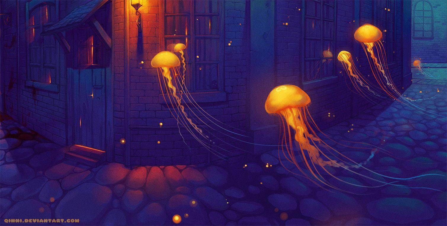 Jellyfish · Desktop wallpaper · Vladstudio