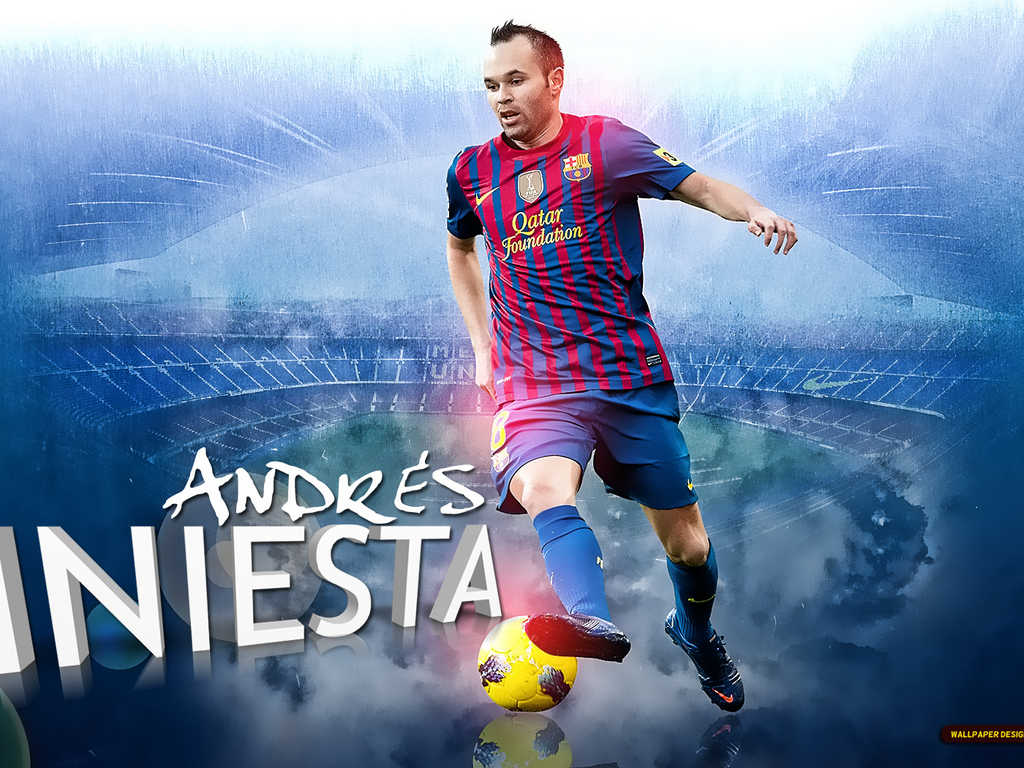 All Soccer Playerz HD Wallpaper: Andres Iniesta New HD Wallpaper
