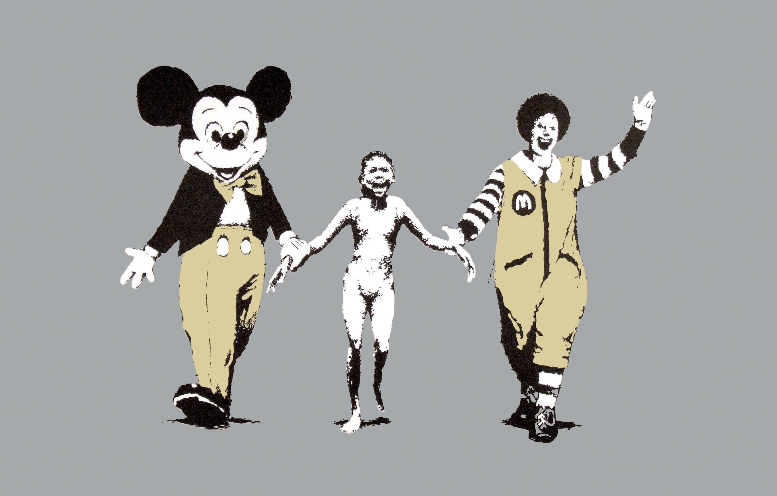 Mickey Mouse McDonalds Banksy Wallpaper by HD Wallpaper Daily
