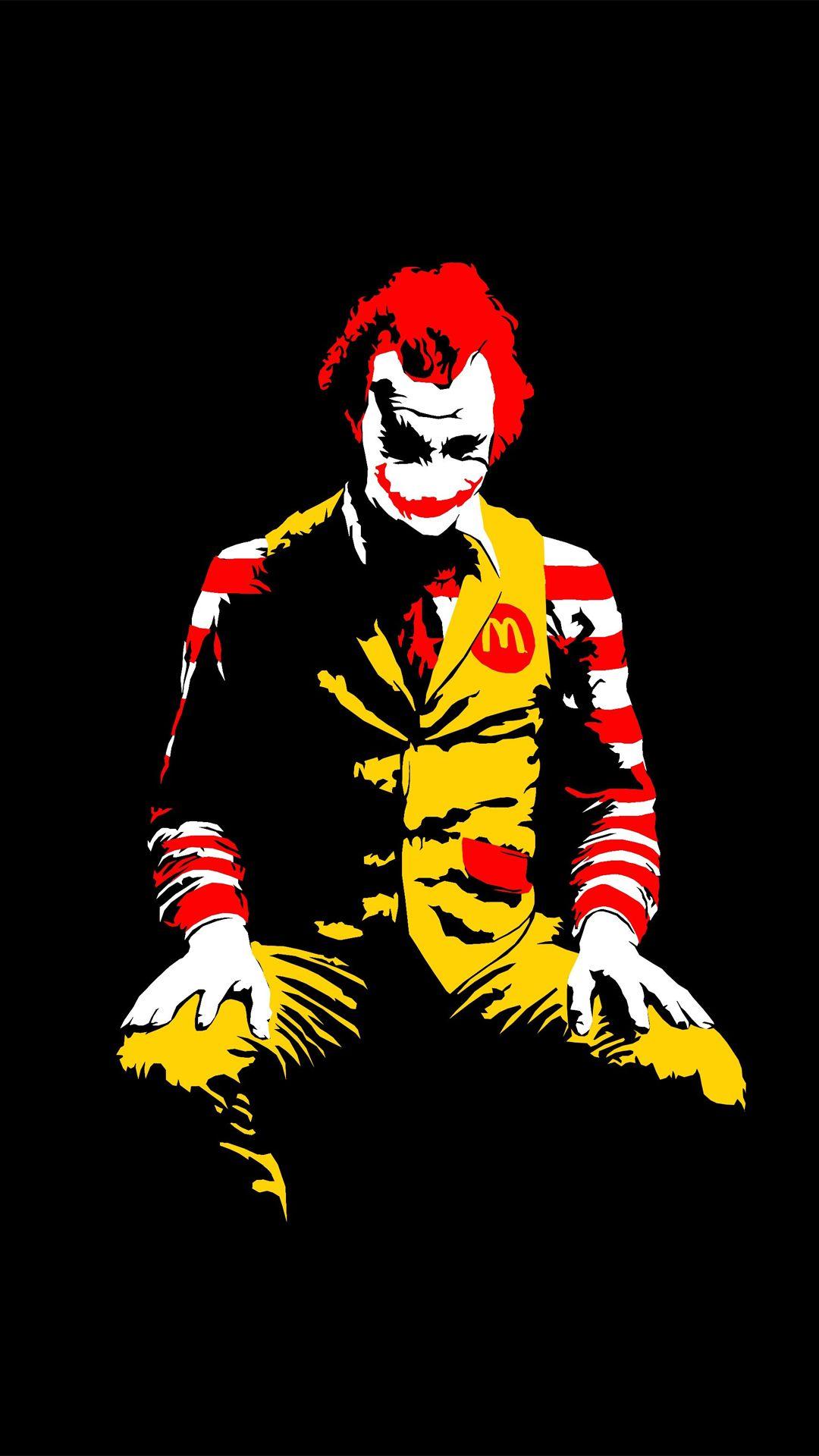 The Joker Ronald Mcdonald htc one wallpaper