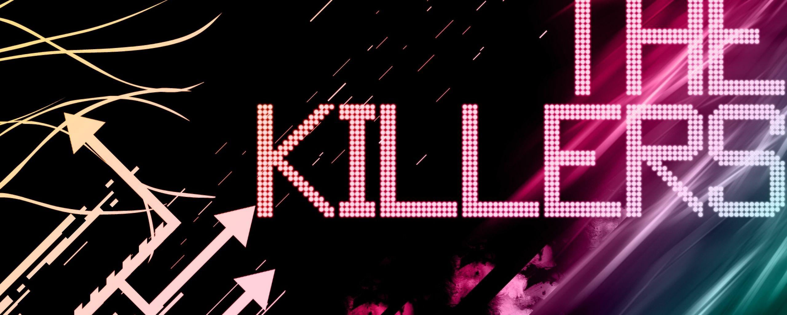Download Wallpaper 2560x1024 The killers, Name, Graphics, Arrows