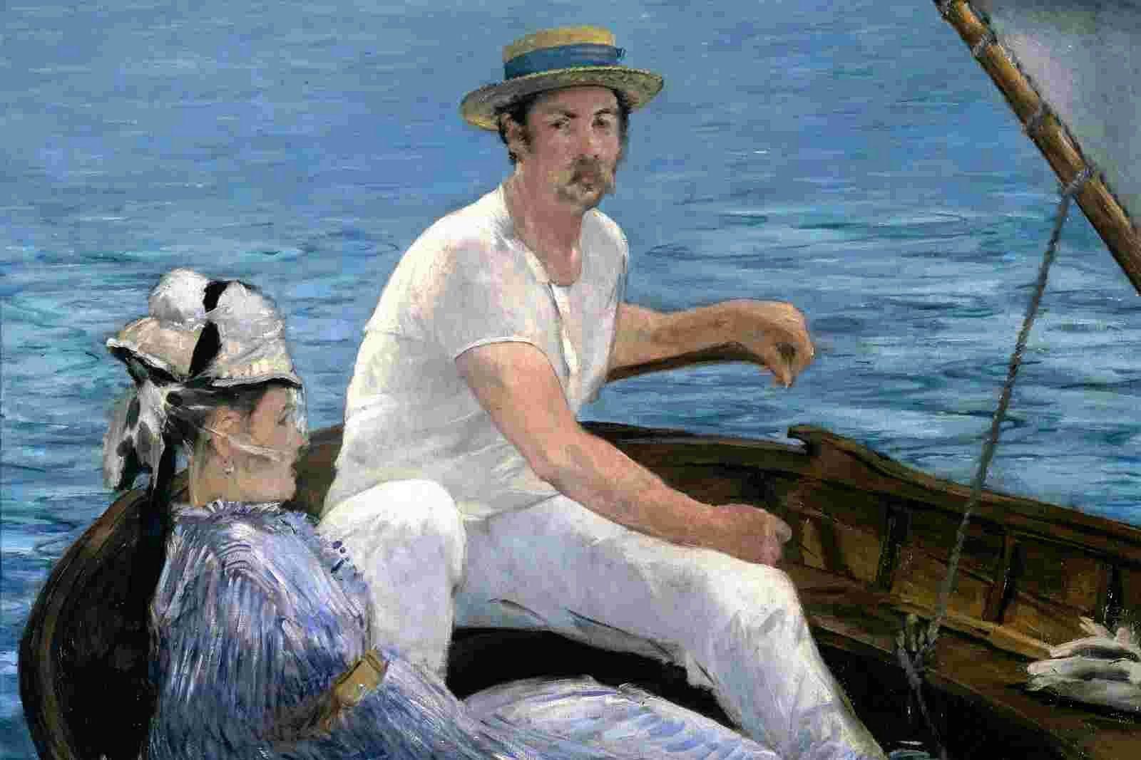 Z Wallpaper Edouard Manet On A Boat x 1067