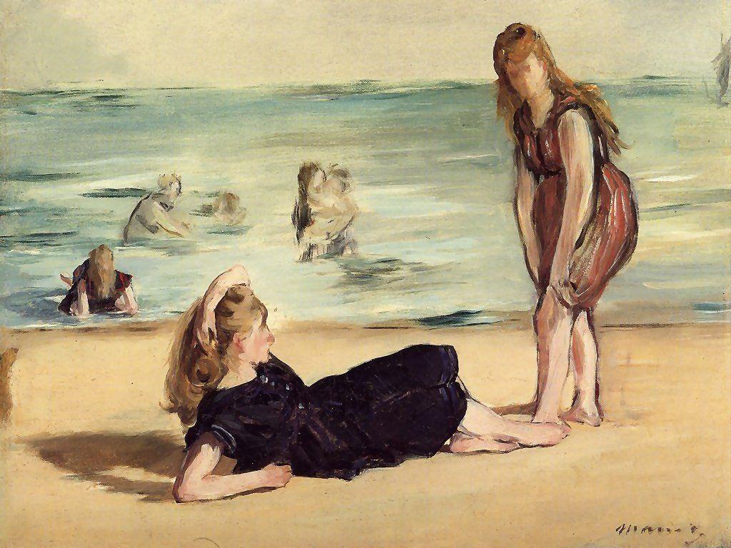 Manet Fondos De Edouard On The Beach 1024x768 #manet