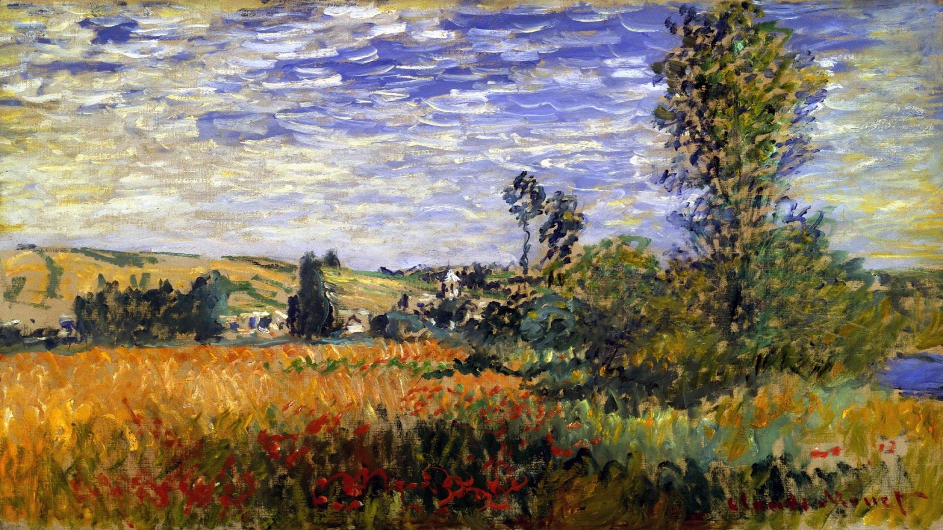 Wallpaper Monet Claude In His Studio Argenteuil Edouard Manet