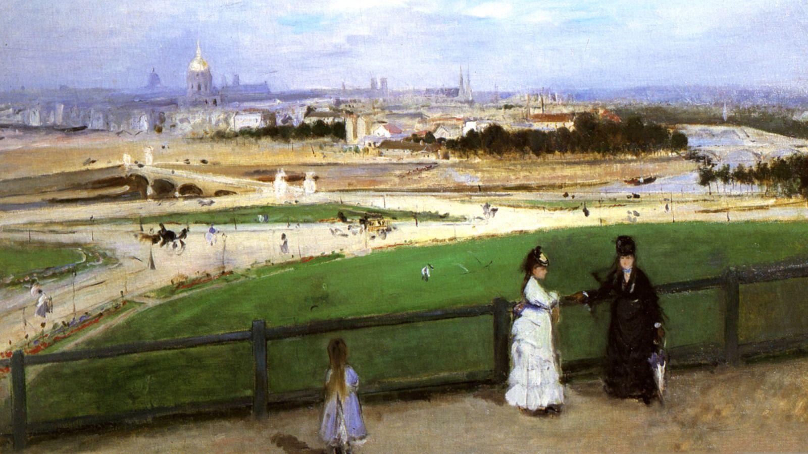 Download Wallpaper picture, Berthe Morisot. View of Paris from