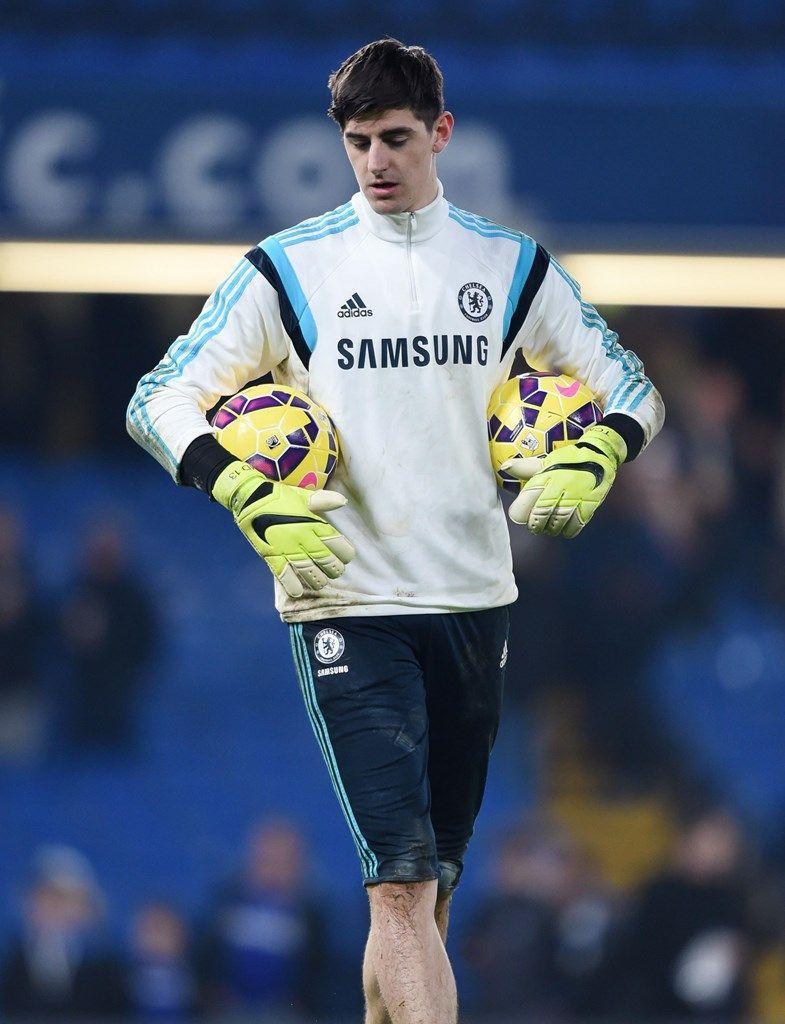 Thibaut Courtois Catching Football. Nicehdwall
