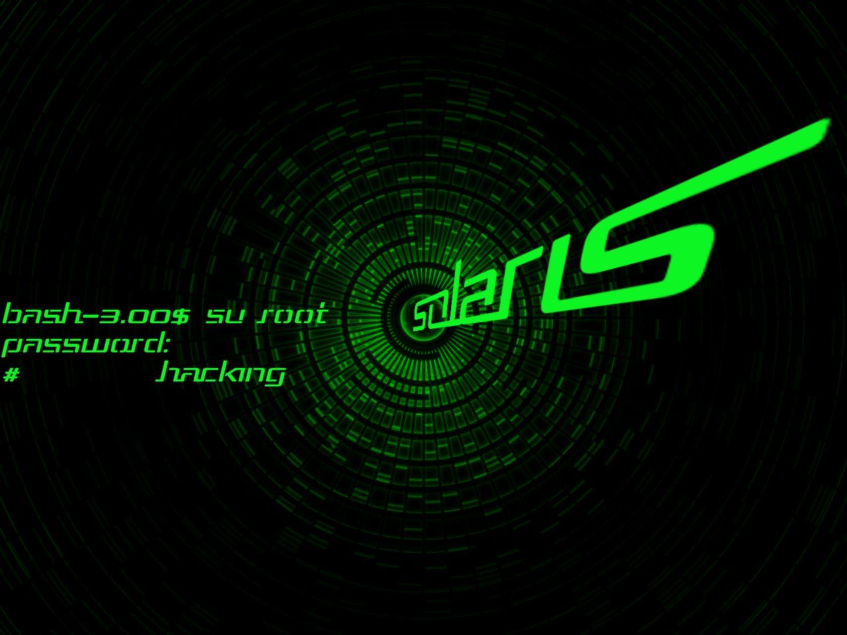 Free desktop wallpaper, Solaris Desktop Hacked