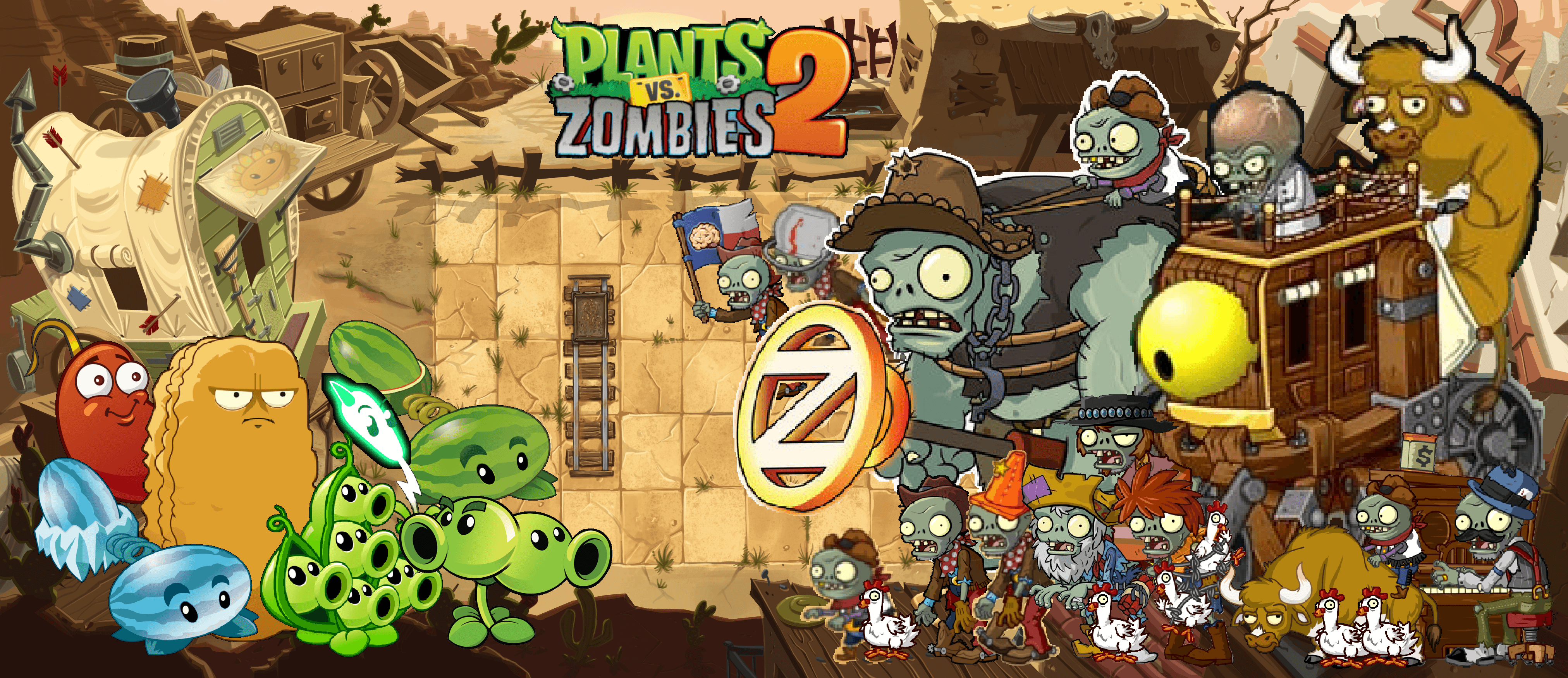 Plants vs Zombies 2 World Wallpaper