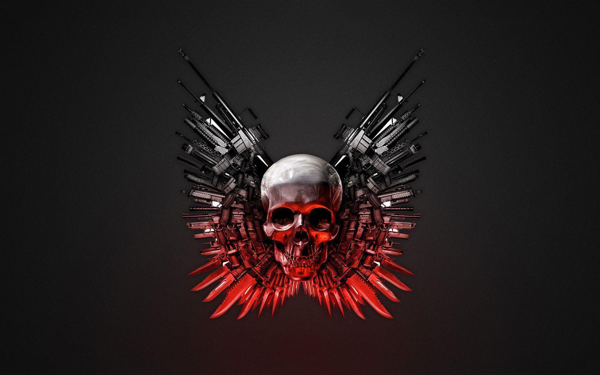 The Expendables Skull Logo HD 16 10