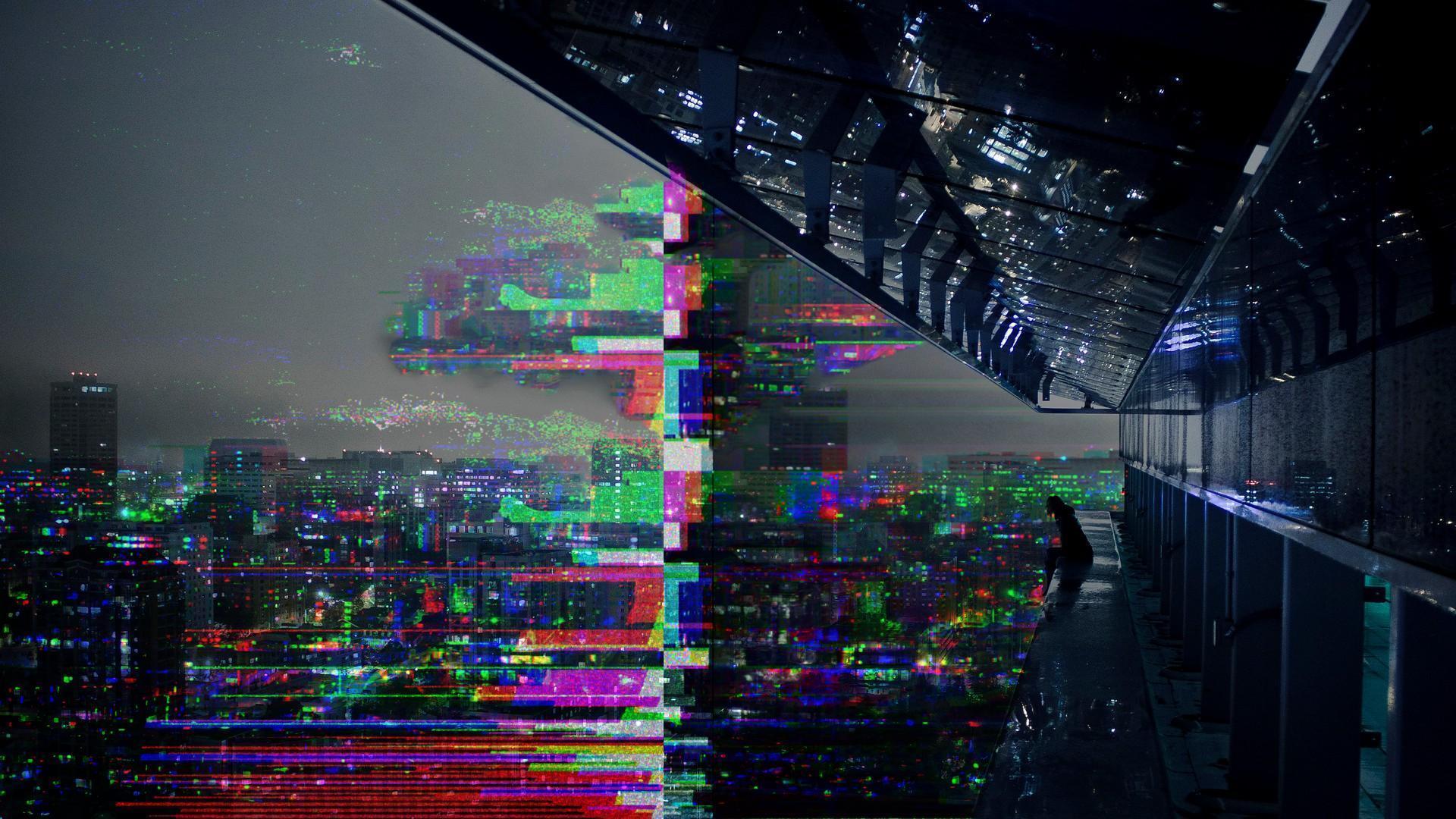 Glitch wallpaper deals hd