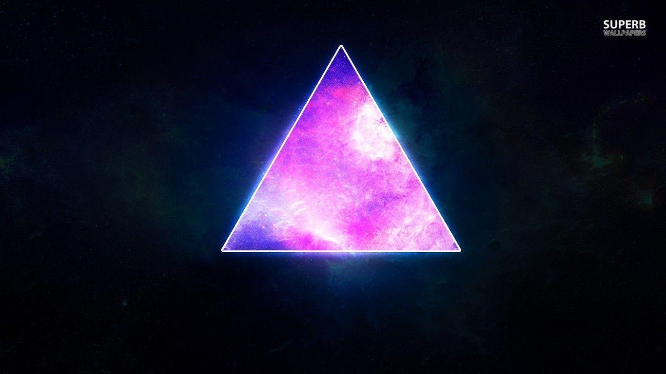 Cosmic triangle wallpaper. Image. Abstract