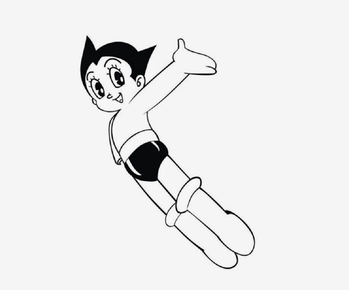 Colour Drawing Free Wallpaper: Astro Boy Coloring Drawing Free