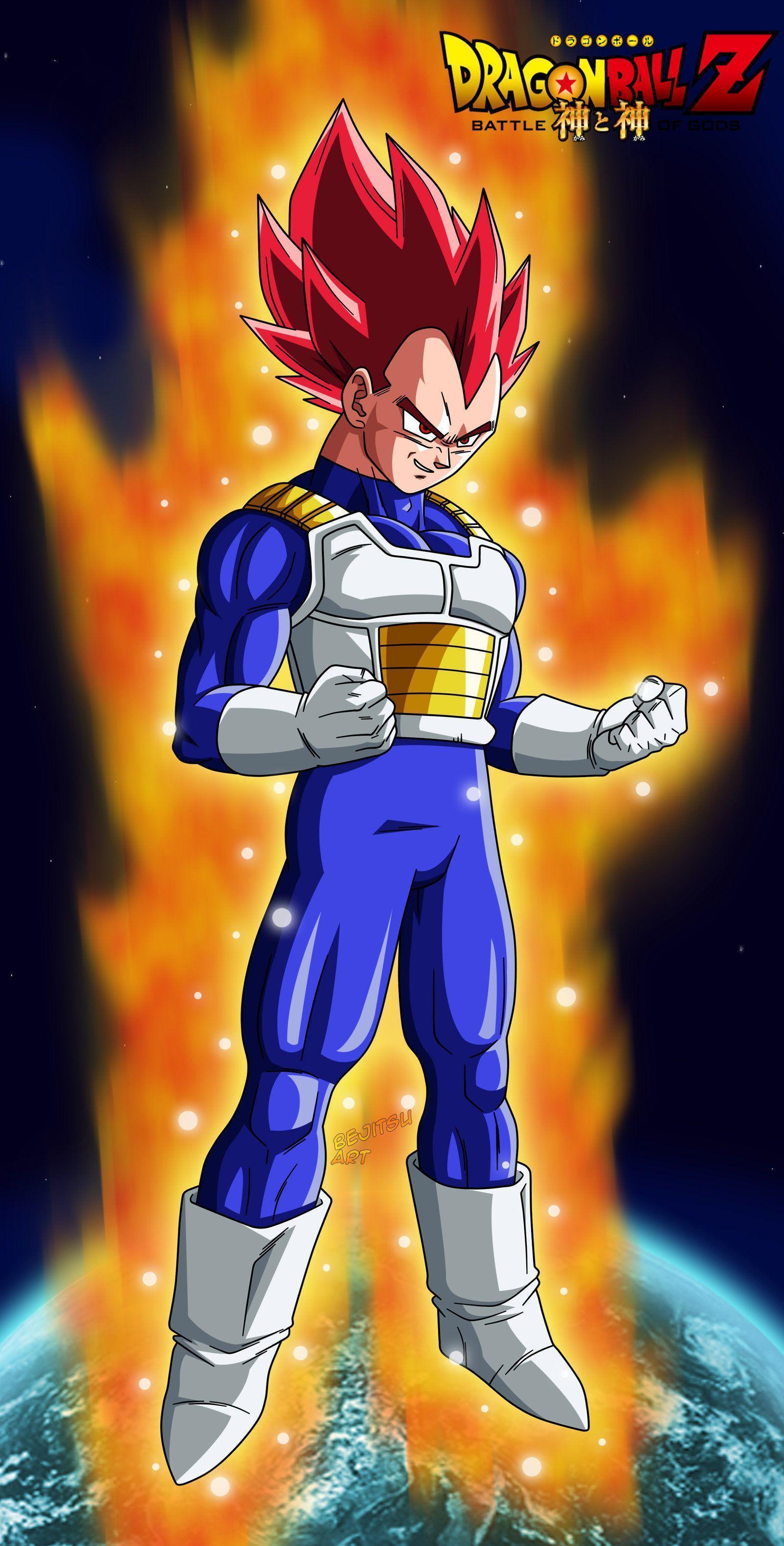 Dragon Ball Z Vegeta Super Saiyan God Wallpaper 1600×3155