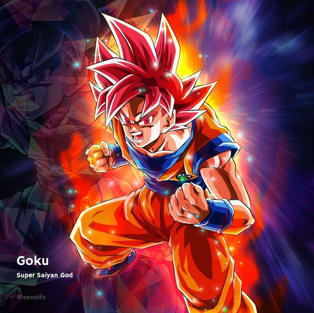 Goku Super Saiyan God Wallpapers - Wallpaper Cave
