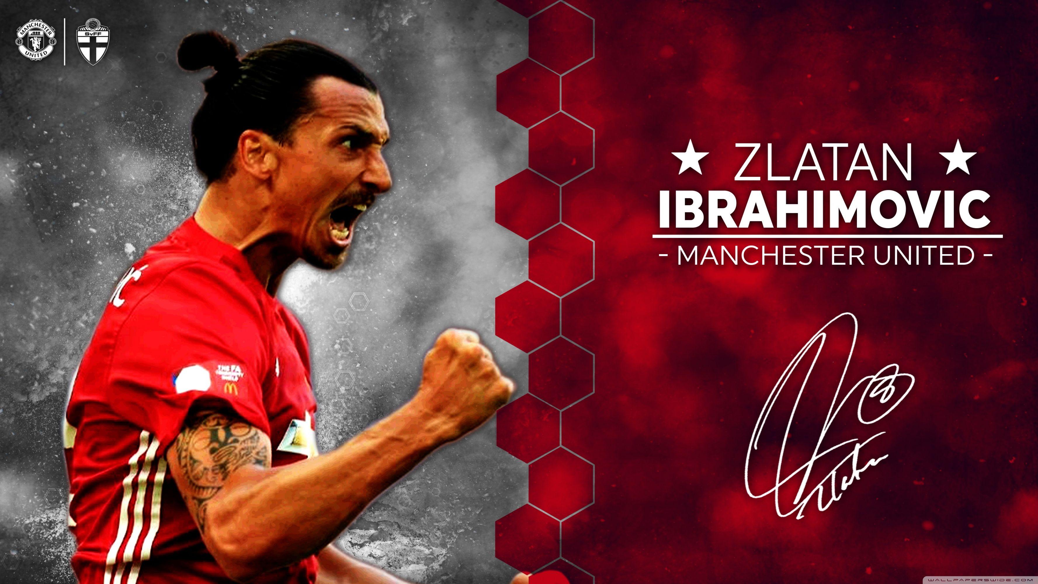 Zlatan Ibrahimovic Manchester United 2016 17 HD desktop wallpapers