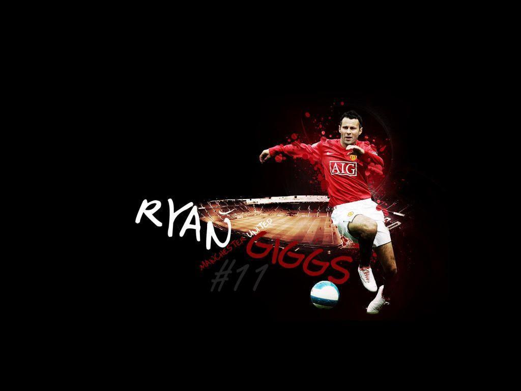 Free Football Wallpaper: Ryan Giggs When Dribble Ball Picture