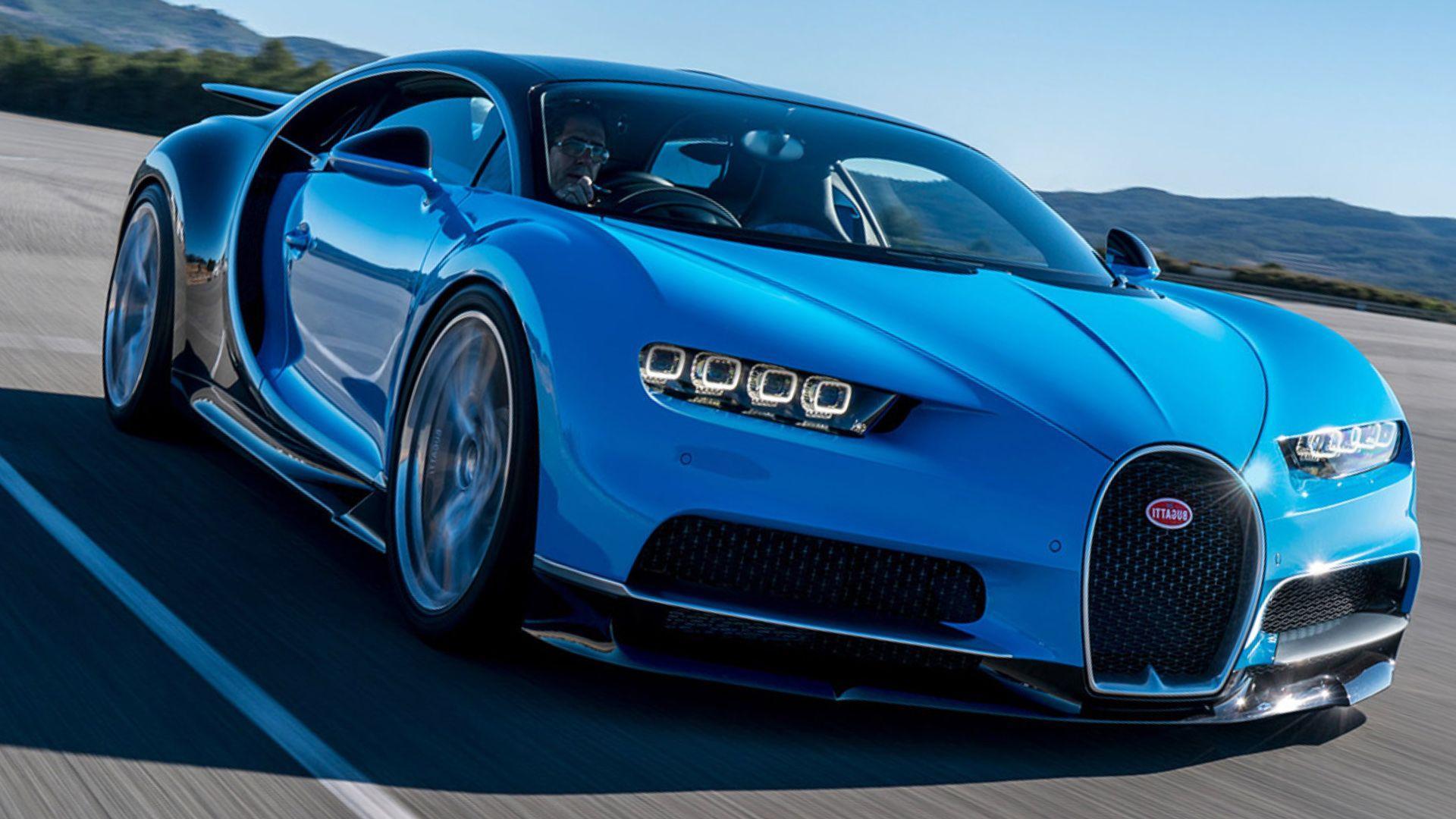 Blue Bugatti Hd Wallpaper