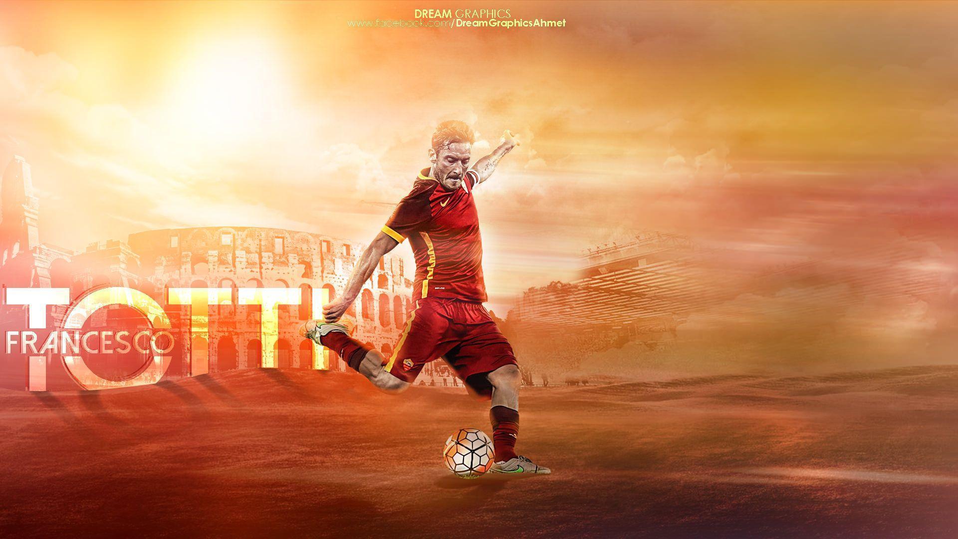 Francesco Totti AS Roma Legend Wallpaper. Football Wallpaper HD