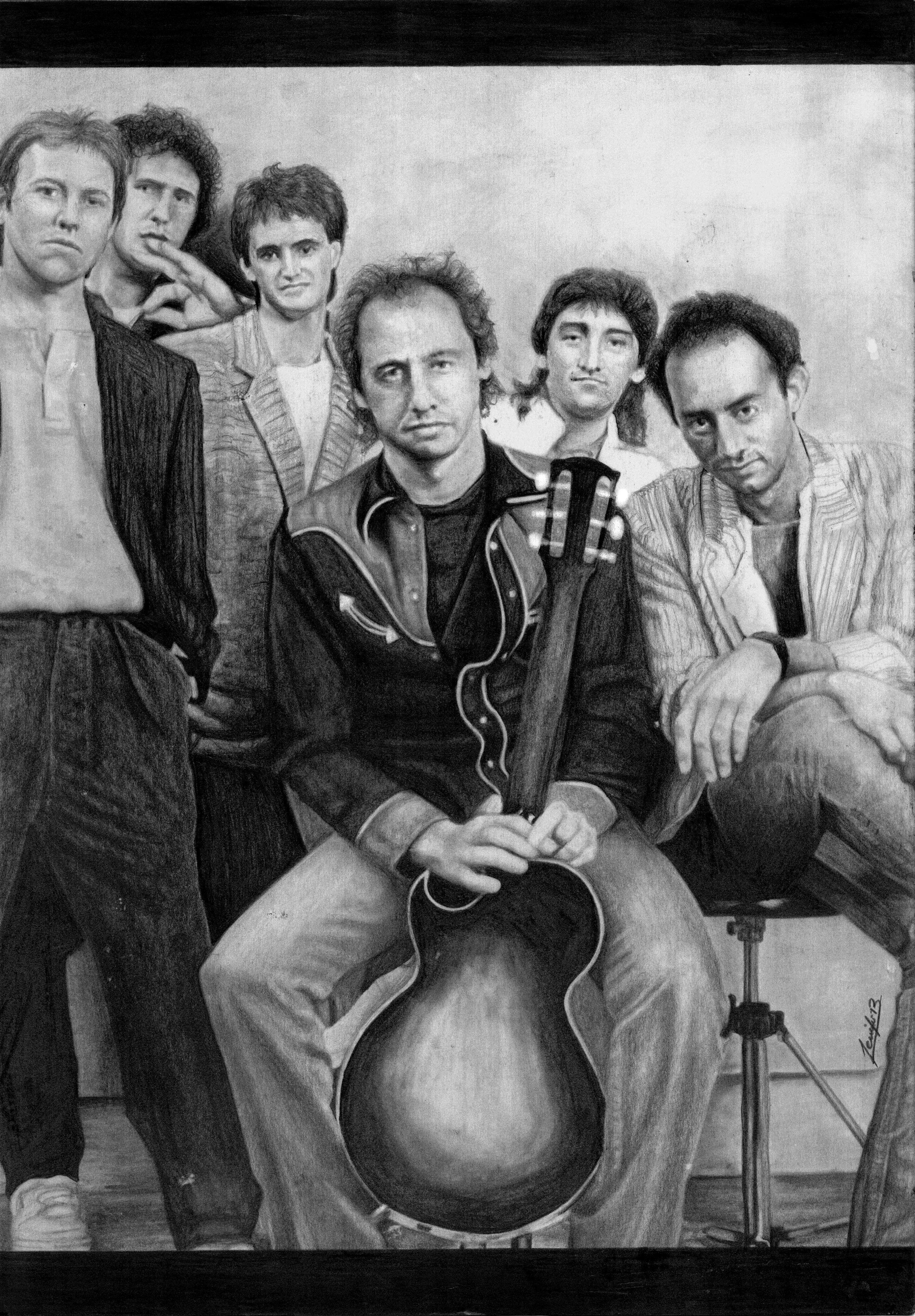 Dire Straits Art And Picture On Rock Does Not Die