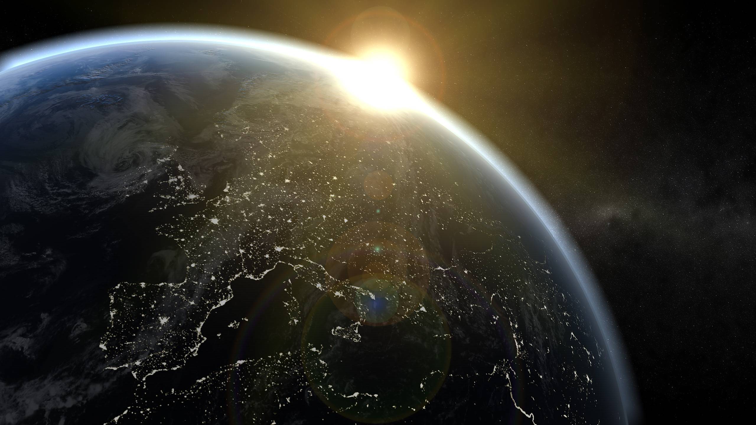 Beautiful Planet Earth Sunrise Background HD Wallpaper 15150