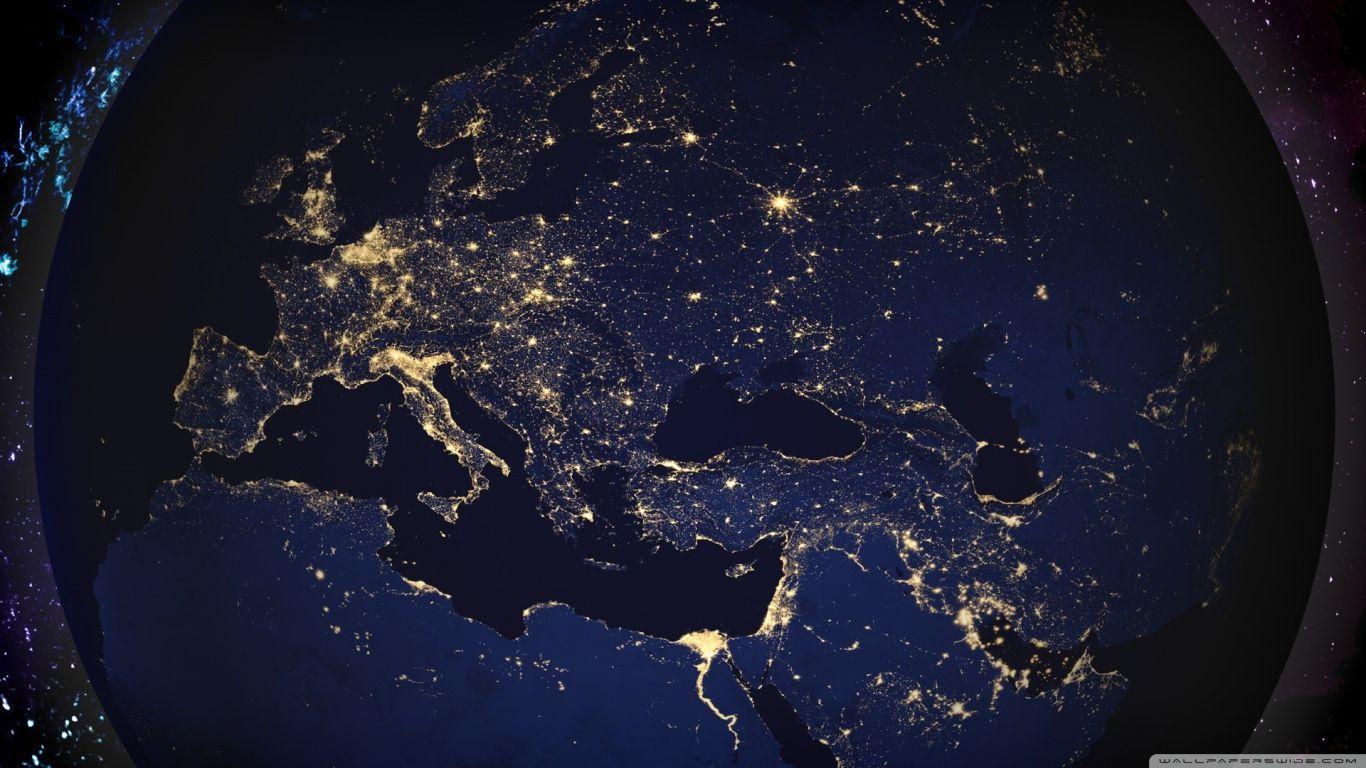 Planet Earth at night HD desktop wallpaper, High Definition