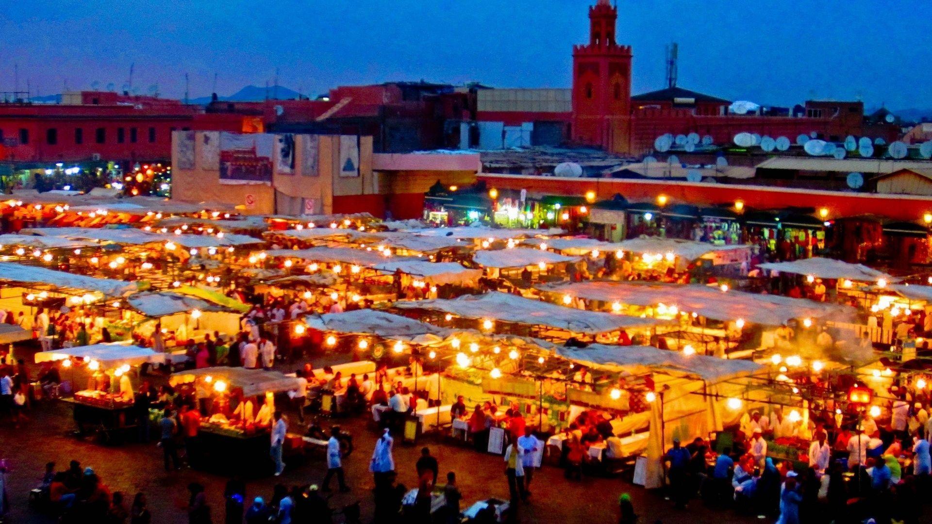 Moroccan Market, Marrakech, Morocco, Markets, Bazzar