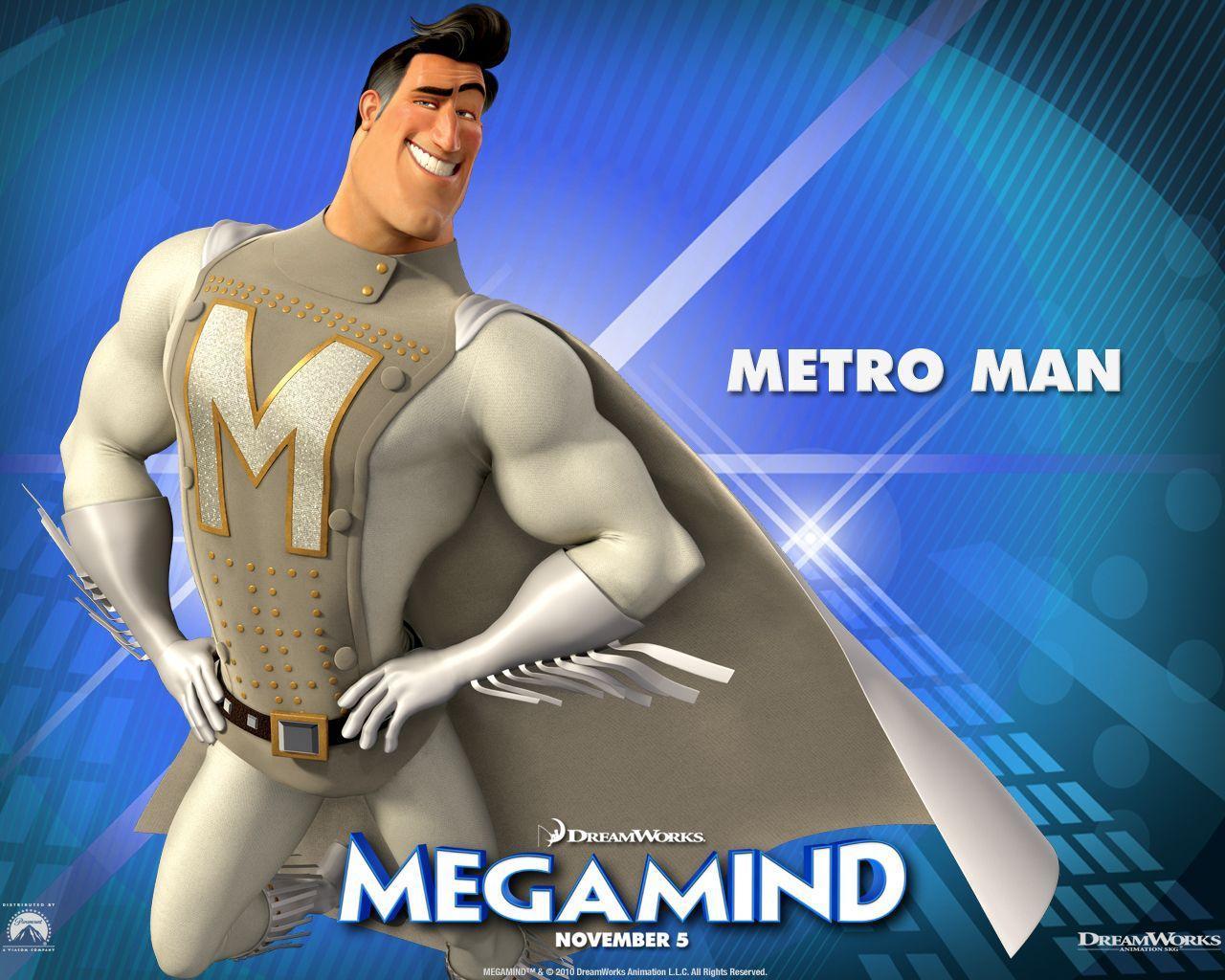 Metro Man from the Movie Megamind Desktop Wallpaper