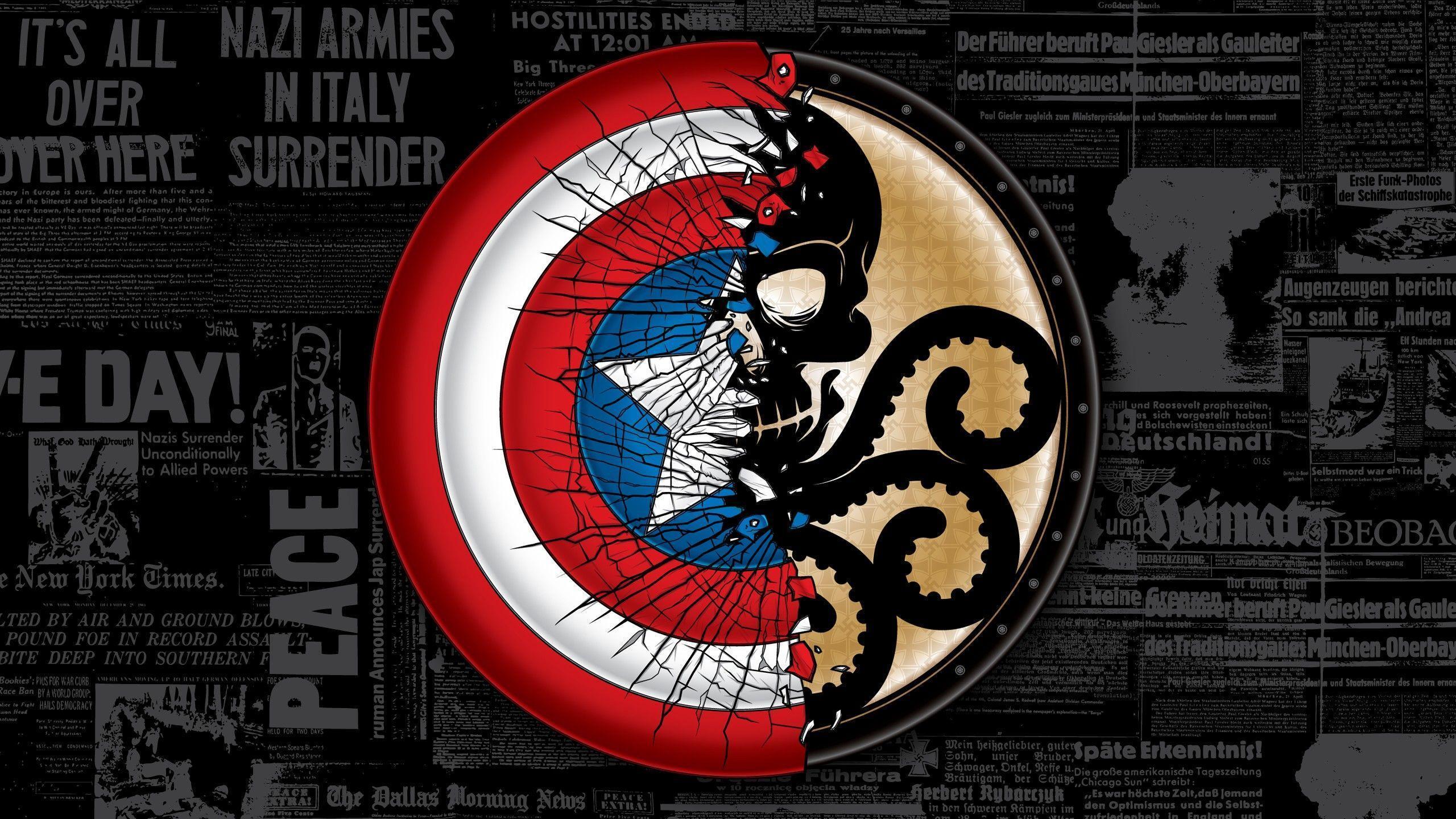 Captain America Shield Wallpaper Widescreen, Logo & Brands