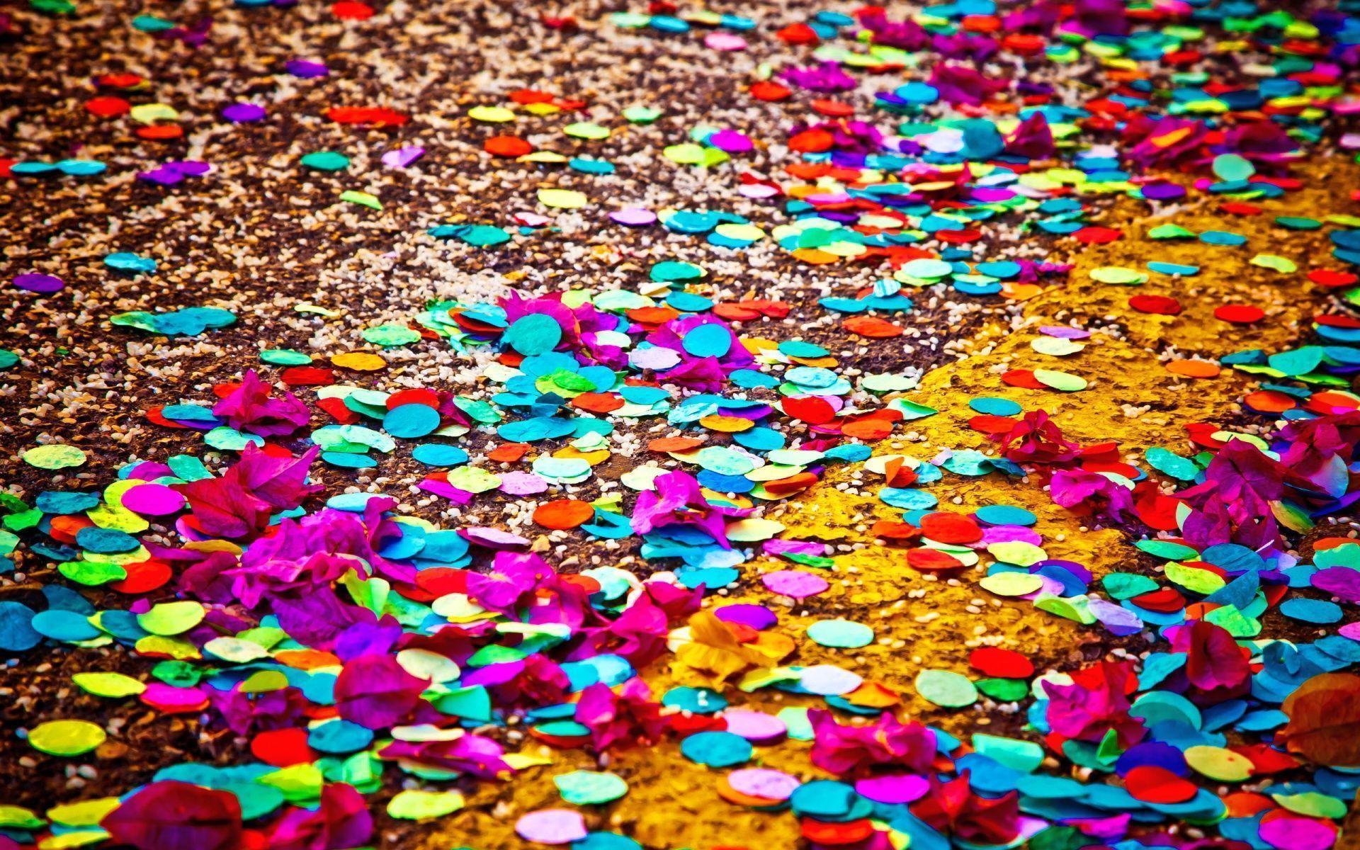 Lovely HD Confetti Wallpaper