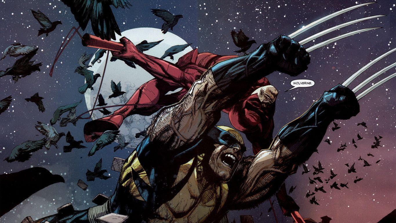 Daredevil, Marvel, Comic, Wolverine Wallpaper