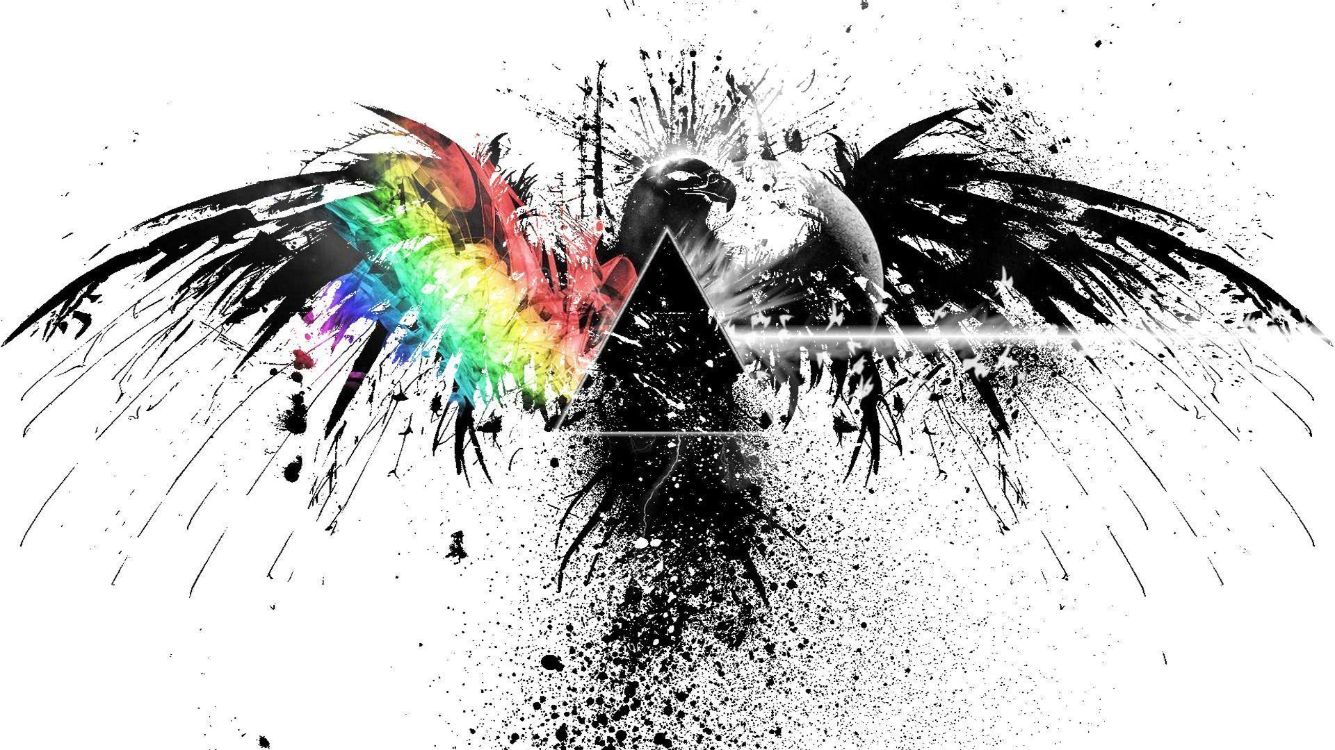 Dispersing Prism On Grunge Eagle HD Hot Wallpaper Free