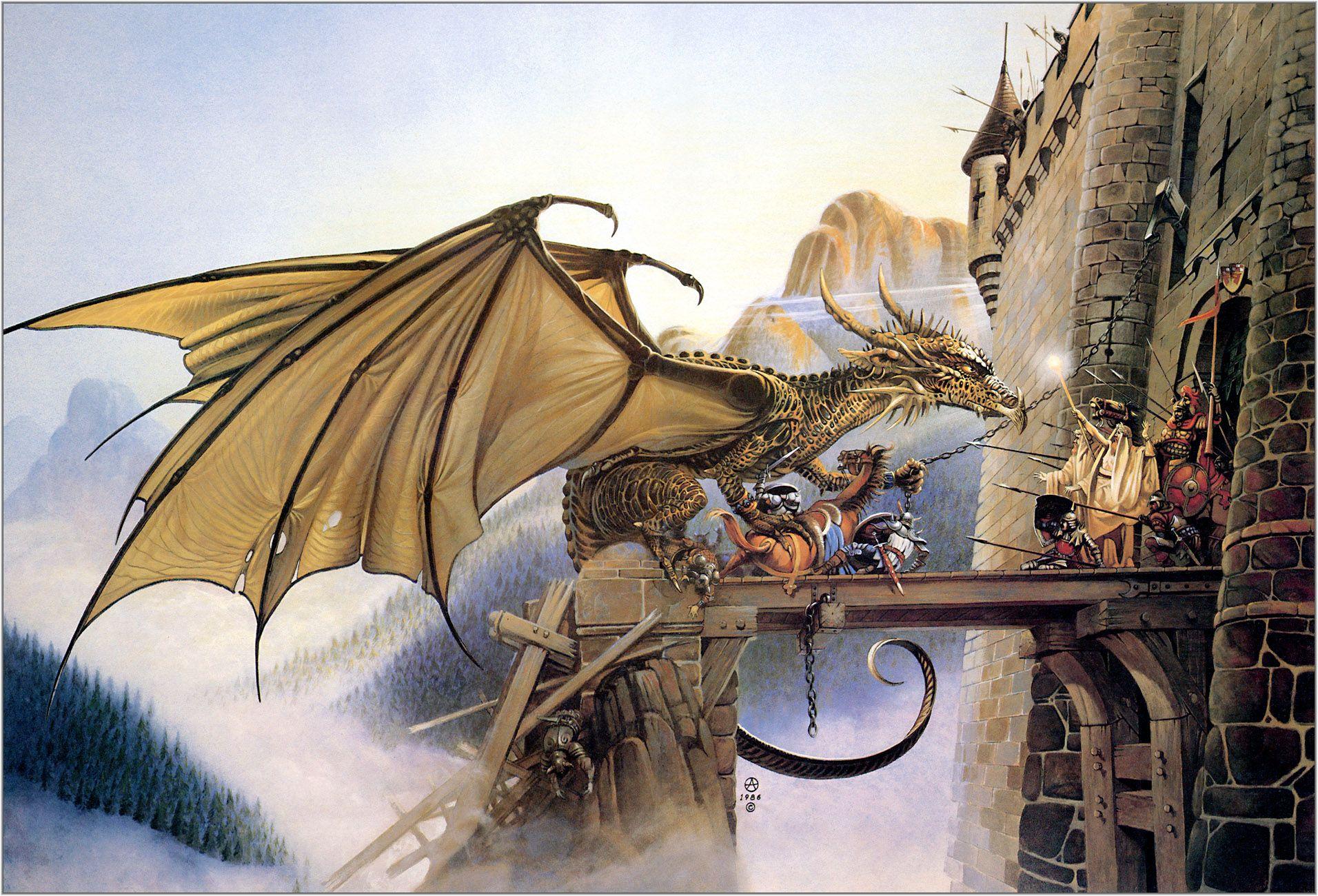 Castles dragons defense chris achilleos wallpaperx1300