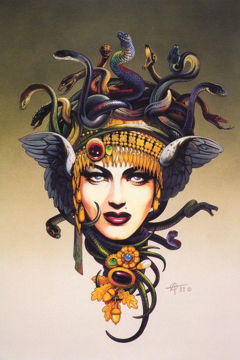 chris achilleos medusa «Fantasy art series «Fantasy «Anime wallpaper