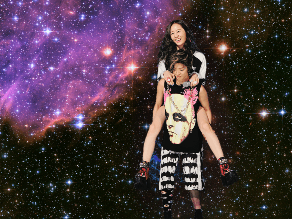 f(x) Krystal and Amber Space Wallpaper
