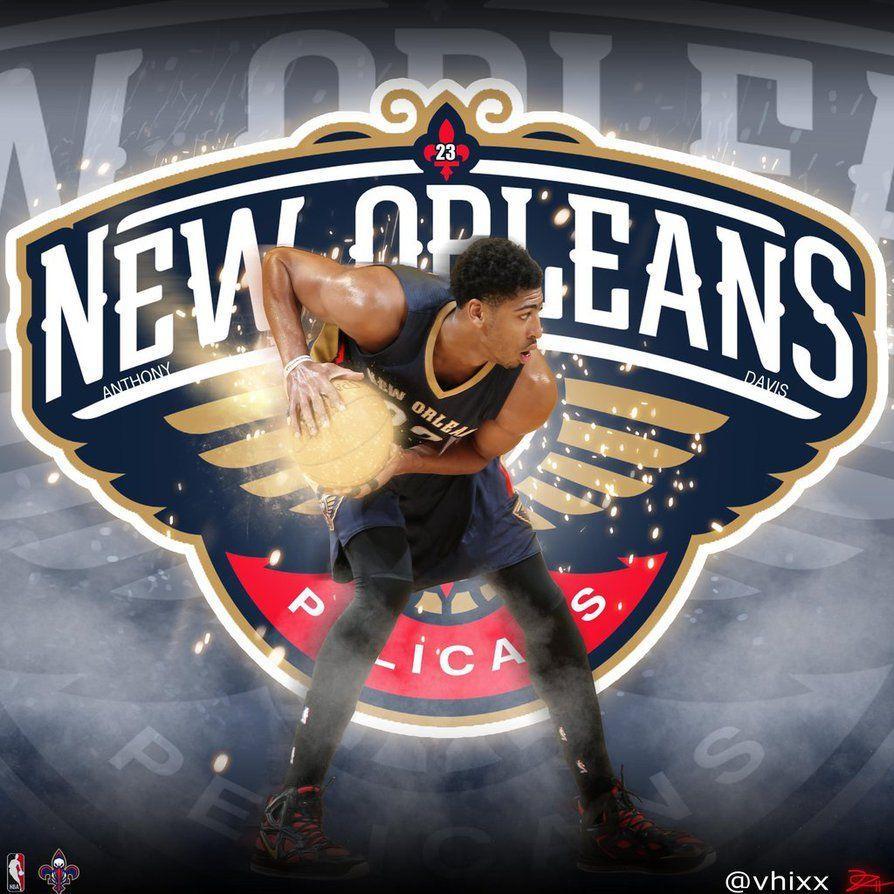 Anthony Davis 23 New Orleans Pelicans Blu by vernhix7