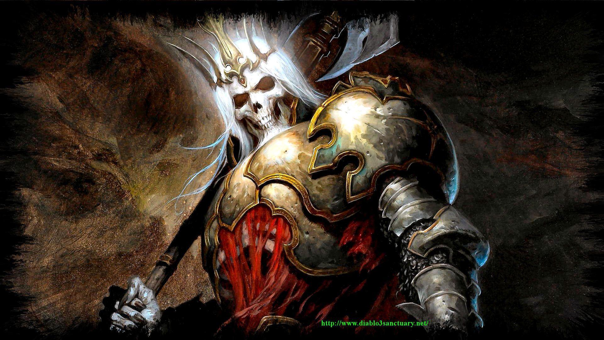 Skeleton King Diablo 3 wallpaper HD free. Diablo