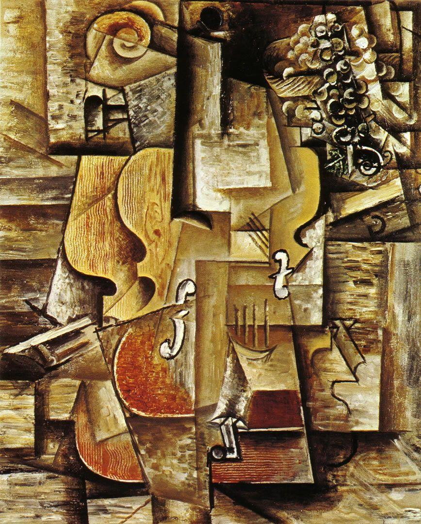 Violin And Grapes 1912 Picasso Wallpaper Image