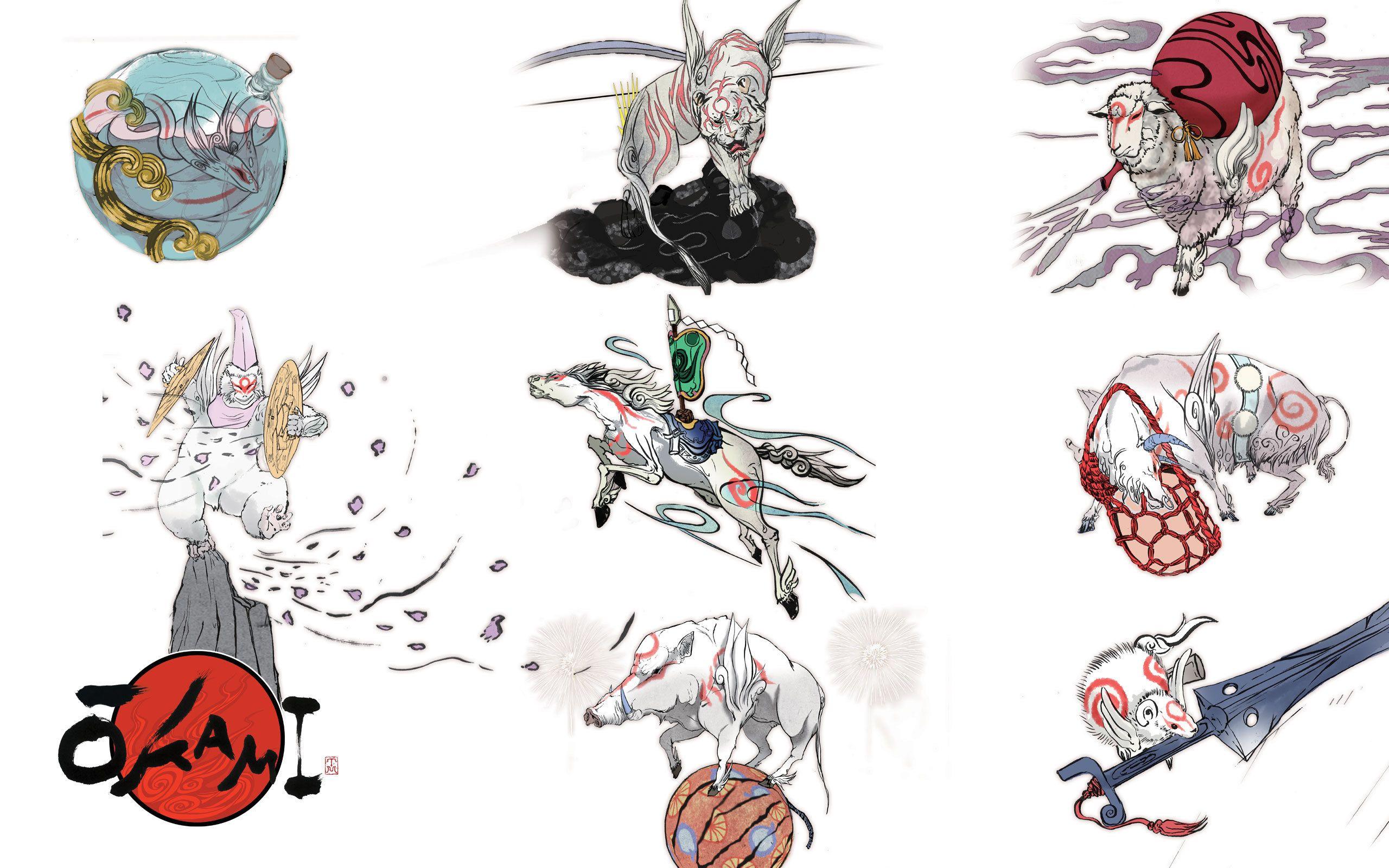 Okami Amaterasu Wallpaper