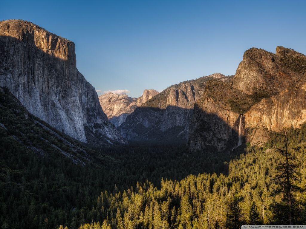 El Capitan, Half Dome, and Bridalveil Fall, from Tunnel View HD