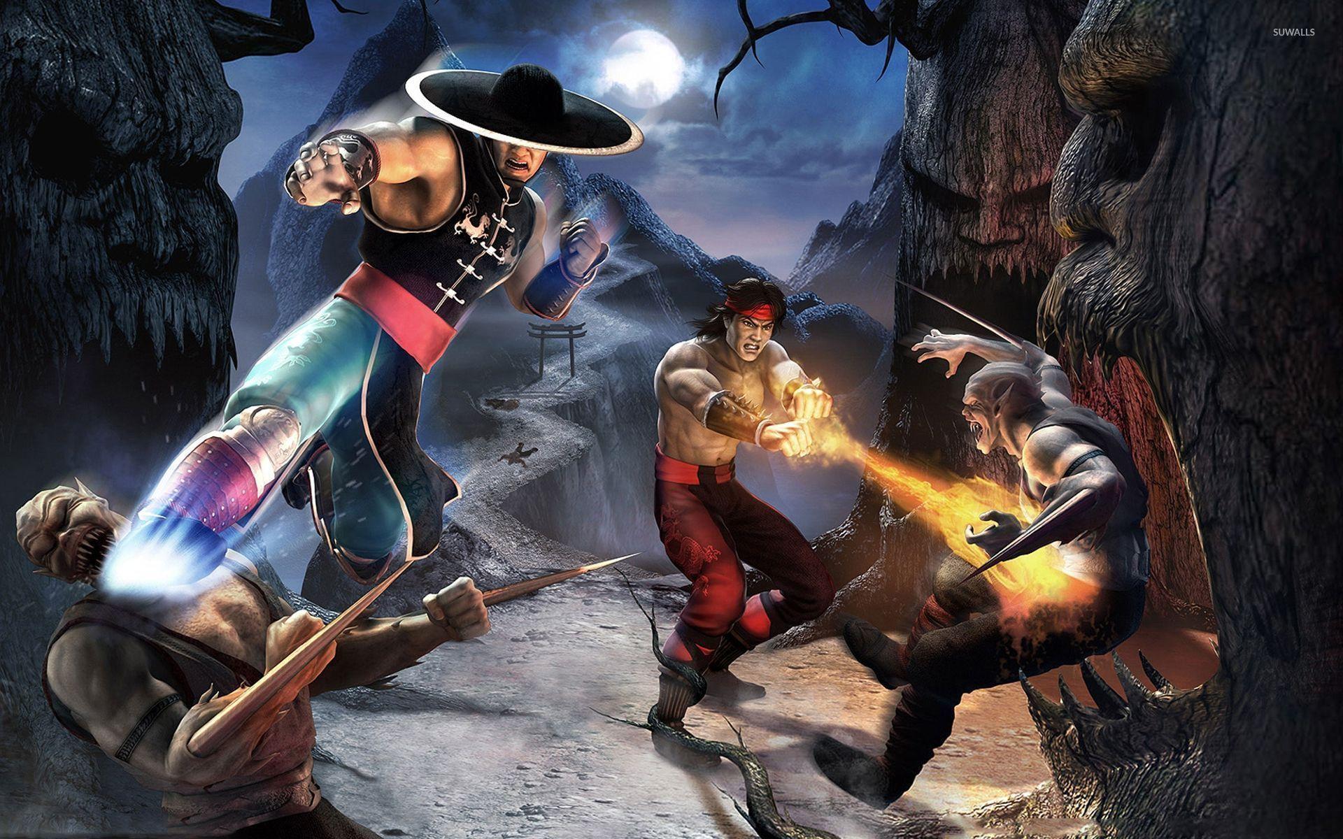 Mortal Kombat Shaolin Monks Scorpion Fatalities HD wallpaper