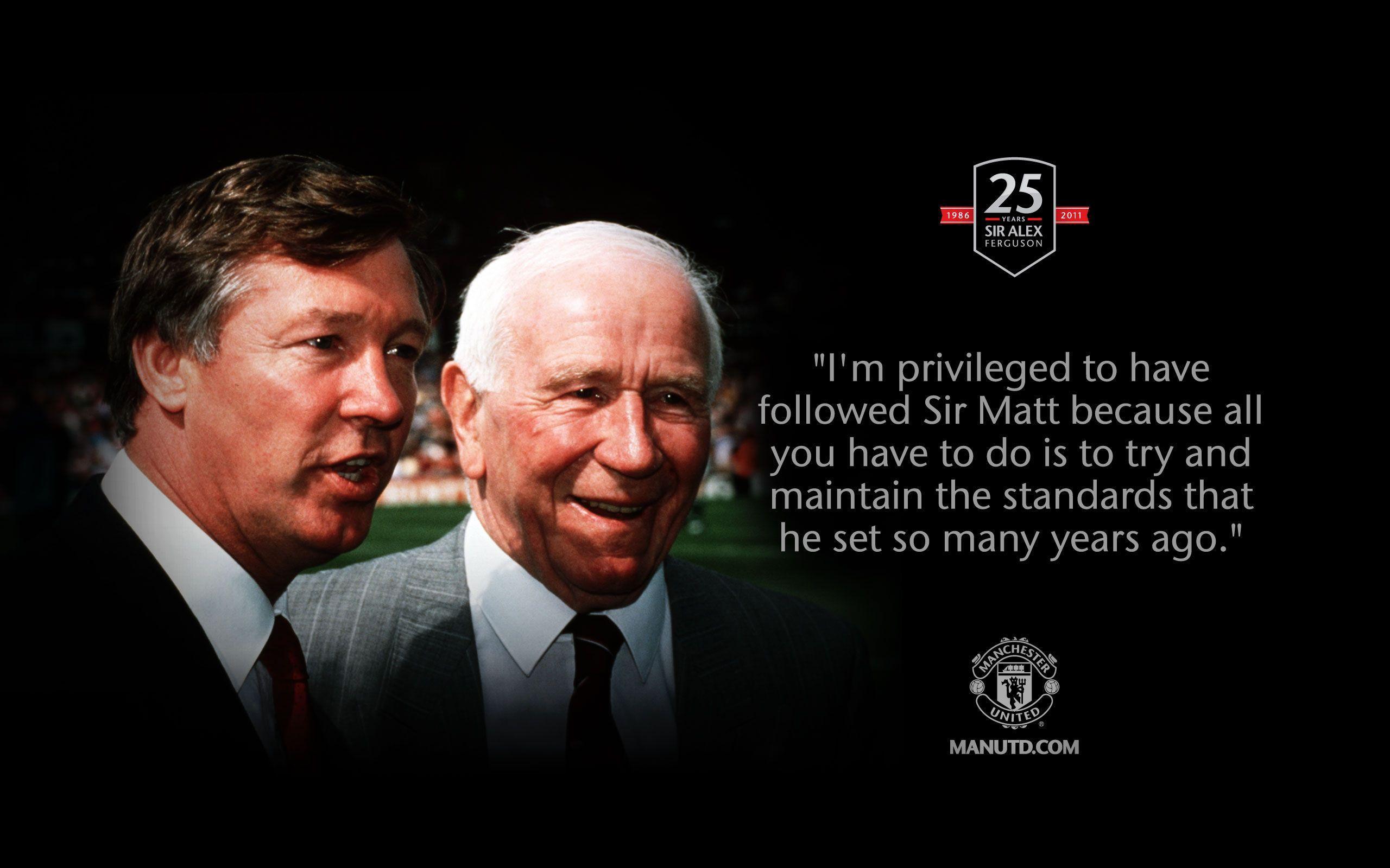 Sir Alex 25 Years. Manchester United Wallpaper