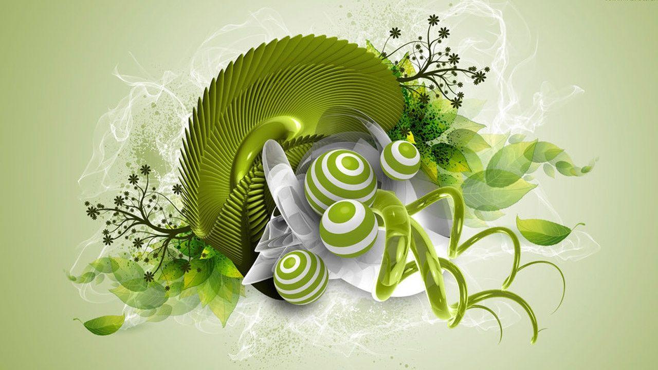3D Nature Abstract Wallpaper