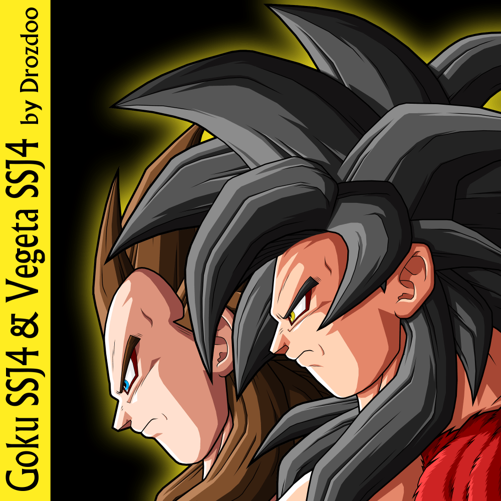 Goku SSJ4 and Vegeta SSJ4