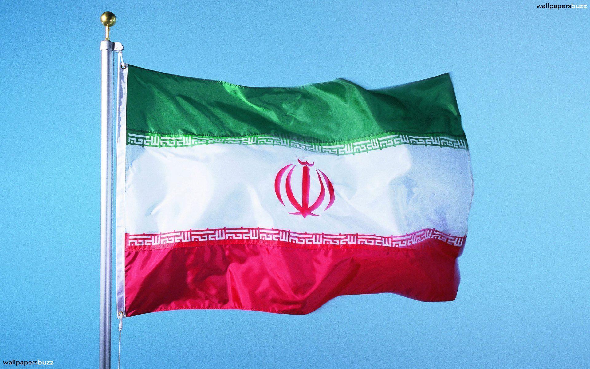 The traditional flag of Iran HD Wallpaper