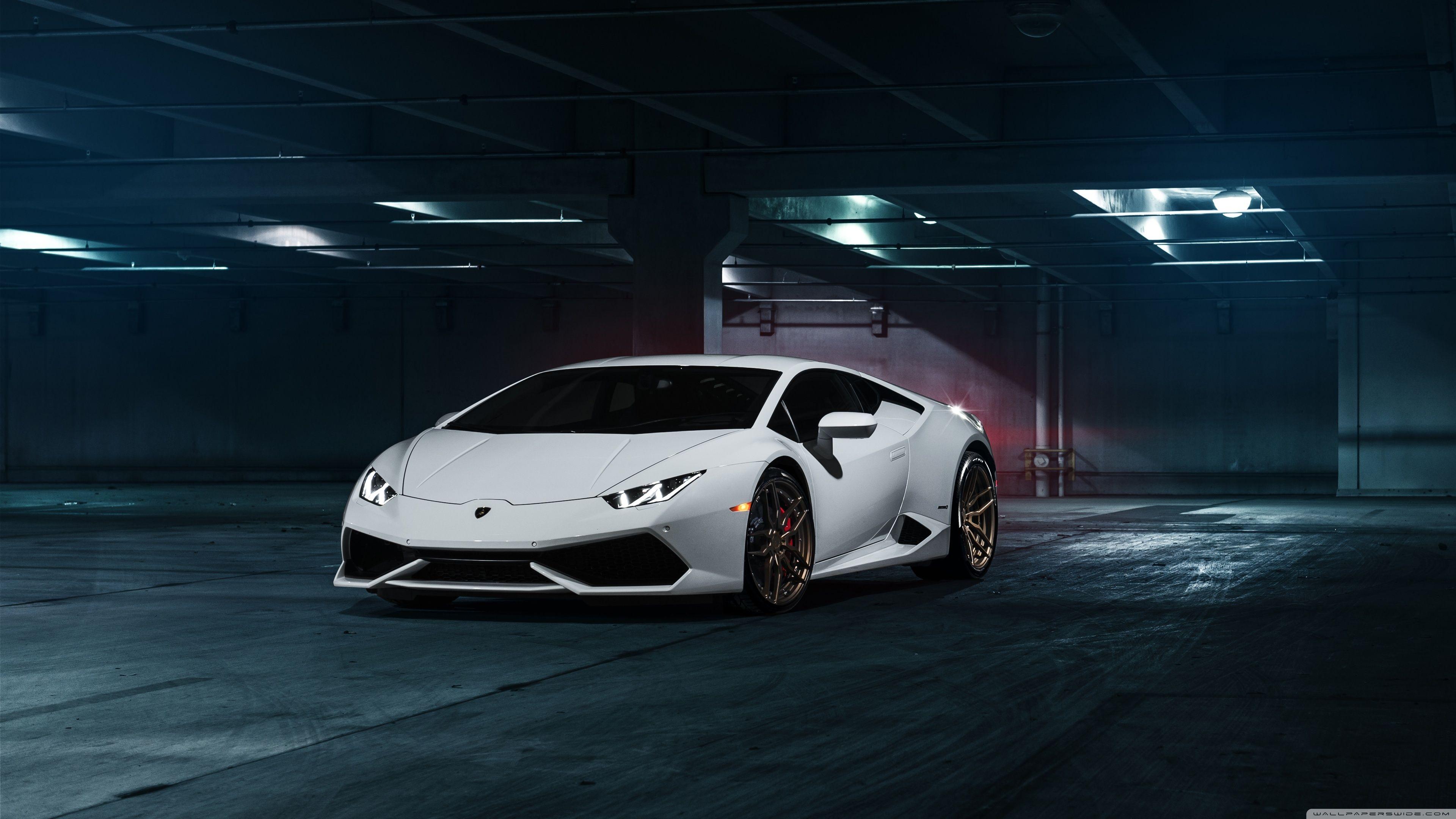 White Lamborghini 4K ❤ 4K HD Desktop Wallpaper for • Wide & Ultra
