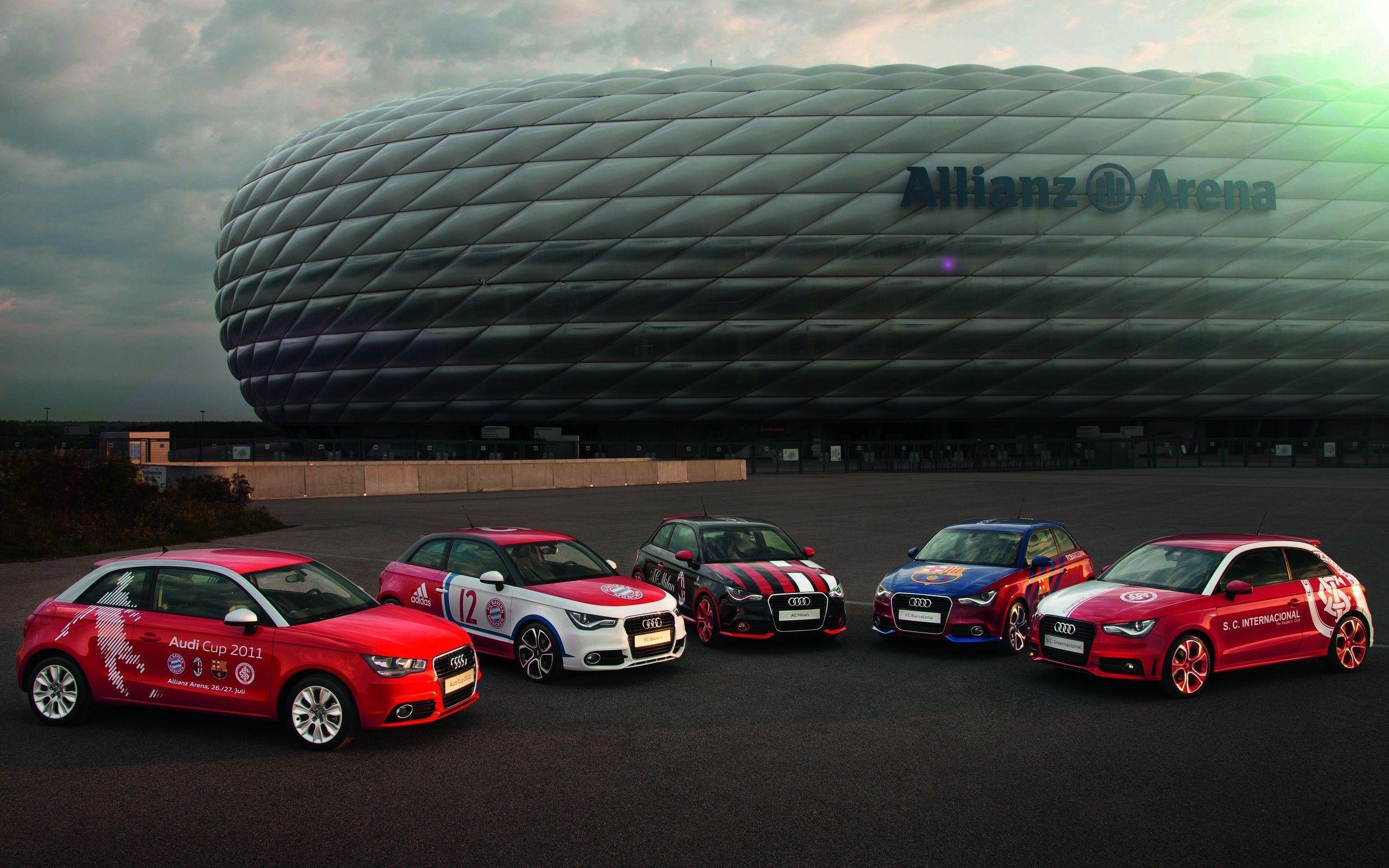 car, Audi A Allianz Arena Wallpaper HD / Desktop and Mobile